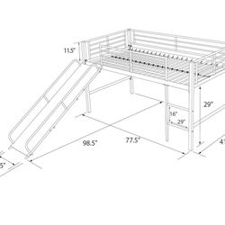 Loft And Slide For Sale/ Bunk Bed 