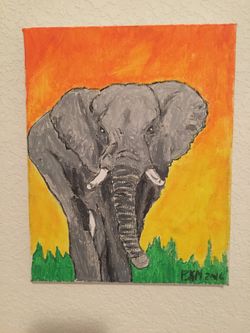 Original 8in x 10in canvas painting