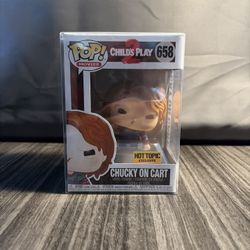 Funko Pop! Vinyl: Chucky on Cart - Hot Topic Exclusive #658 with protective case