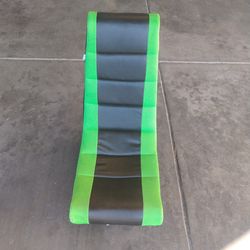 Small green and black chair