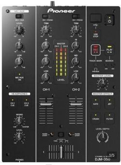 Pioneer DjM-350 2- Channel Dj Mixer