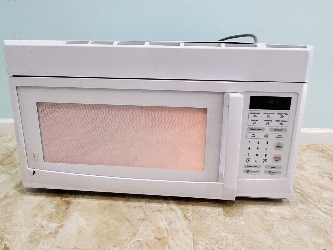 1.6 cu. ft. Over the Range Microwave in White.