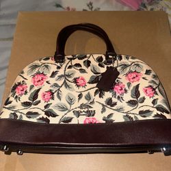 Mini Sierra Satchel w/ sleeping rose Coach Bag 