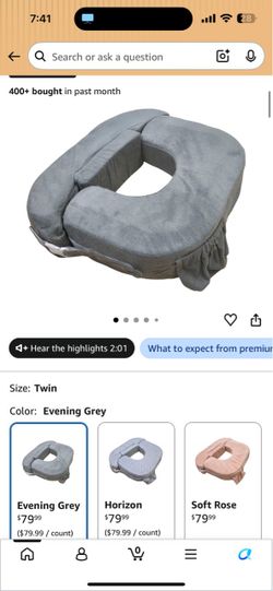 Nursing pillow twin