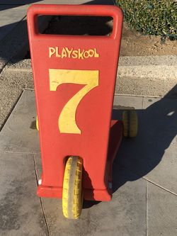 Vintage Playskool Kick Scooter Riding Toy No. 7