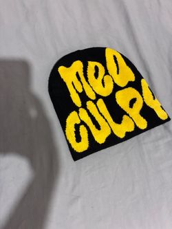 black and yellow beanie