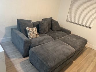 Zaheer 86 inch Corduroy Sofa