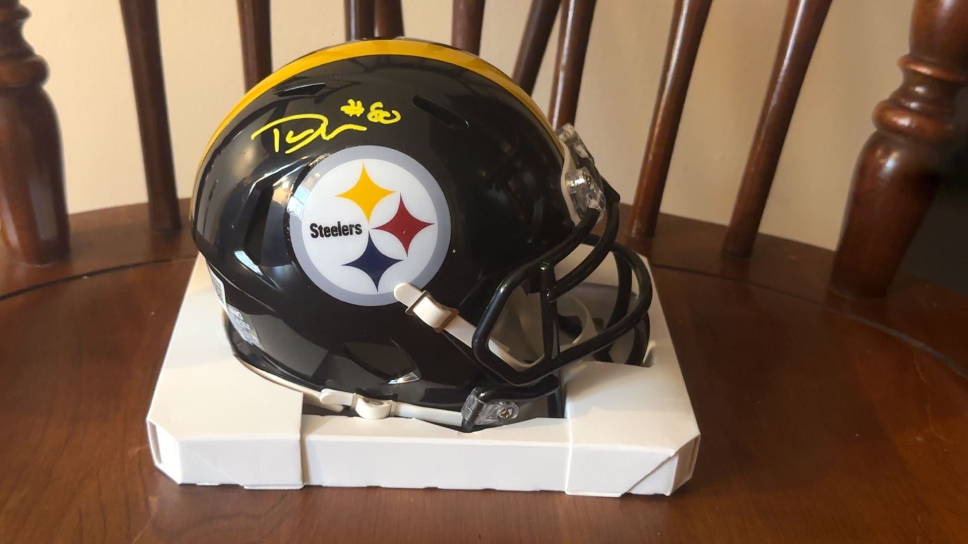 Darnell Washington Autographed Steelers Mini Helmet