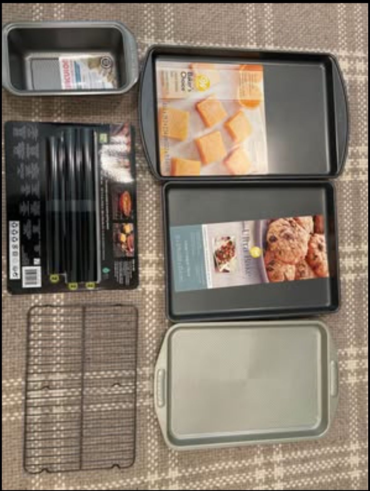 Premium Bakeware & Grill Set – Nonstick Pans, Cooling Rack & BBQ Mats