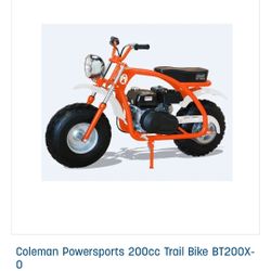 Coleman BT 200 Mini Bike With After Market Parts Carburetor /intake/header All Brand New Never  Been Ran Bought Brand New From Rual King Cost $550 