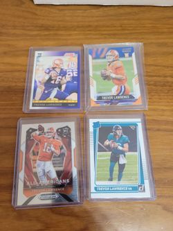 Trevor Lawrence Rookie Card Lot of 4