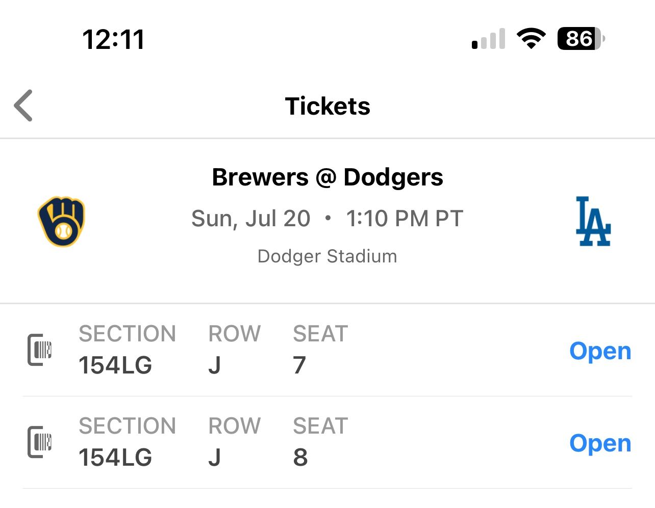 Dodgers Tickets