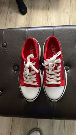 Wild pair red glitter fancy sneakers size 7.5