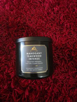 Bath and Body Works candle Mahogany Teakwood Intense