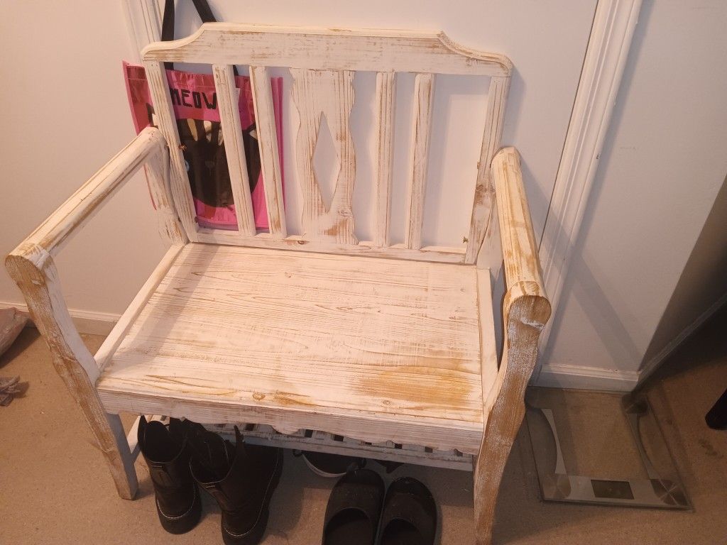 Wooden Bench, Country Style