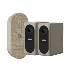 Nooie Pro Cam 2K Security Cameras TWO  Outdoor Camera's  Spotlight Mic Night Vision With Solar Panel 2 CAMERAS  N