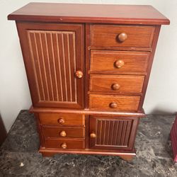 Vintage Jewelry Box Wood 
