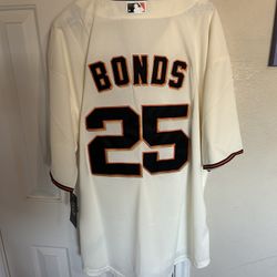 Nike Barry Bonds San Francisco Giants cream jersey size 2xl