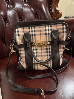 Burberry Check Handbag / Satchel with Shoulder Strap