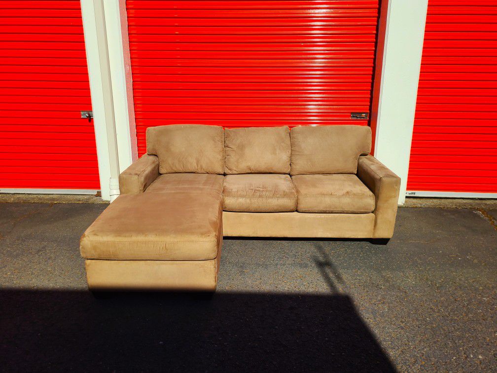 Tan Sectional Couch - Free Delivery