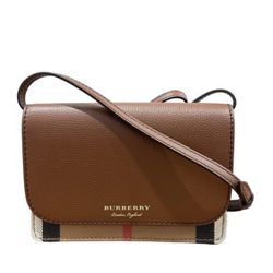 Burberry Hampshirite House Check leather Crossbody