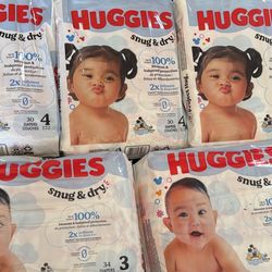 Huggies Diapers Size 3 And 4 