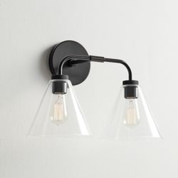 Reagan Double Cone Sconce (18")