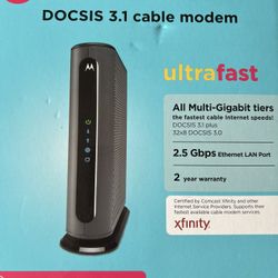 Motorola Ultra Fast DOCSIS 3.1 Cable Modem