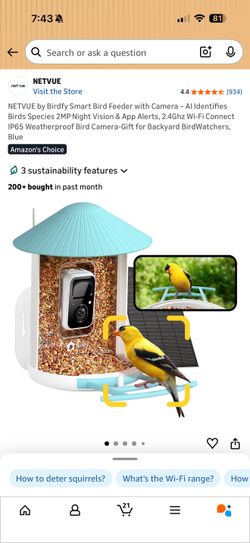 Birdfy Smart Bird Feeder