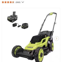 RYOBI ONE+ 18V 13 in. Cordless Battery Walk Behind Push Lawn 