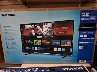 55" screen Qled smart 4k ultra HDTV by Samsung 55Q60DD. Original box sealed.
