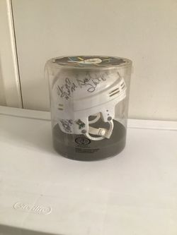 Anaheim Bullfrogs Roller Hockey Team Signed Mini Helmet w/Holder