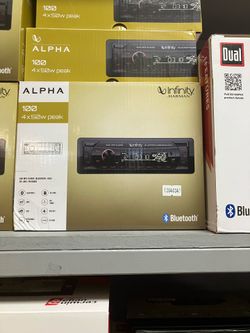 Infinity alpha single din Bluetooth stereo