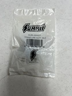 SUMMIT RACING / #220027  Black 6AN -1/4 Trans Line Adapters (NEW)