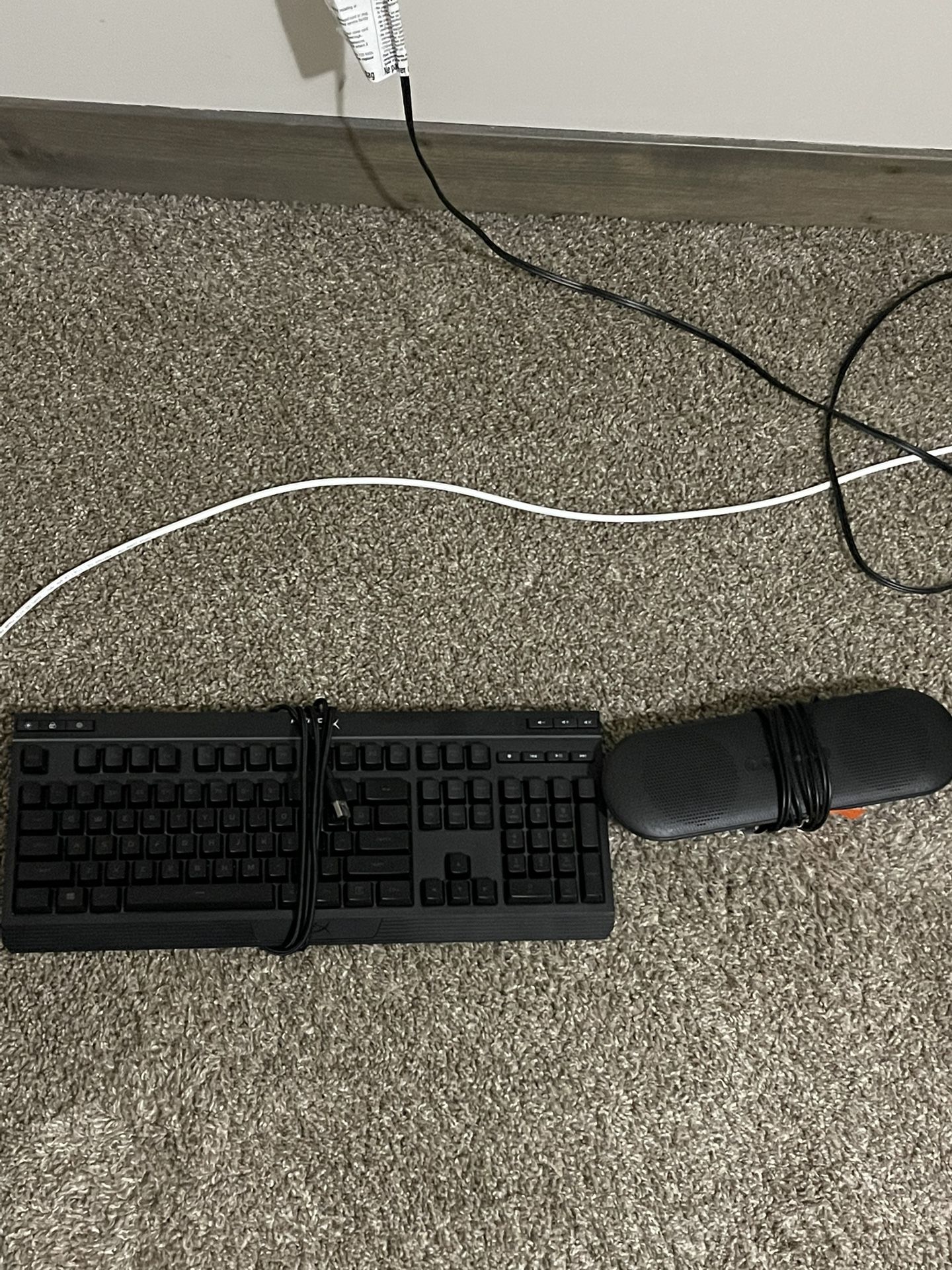 Rgb Gaming Keyboard And A Speaker
