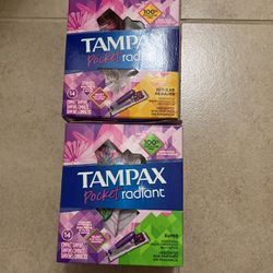 Tampax Pocket Radiant Tampons, Regular Or Super