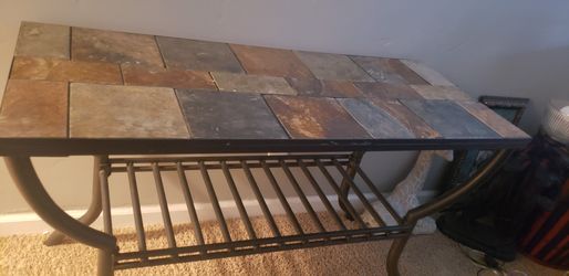 Beautiful Slate Stone Hallway Medal Table. $150.00. O.B.O.! Pick up only!