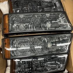 03-06 Chevy Silverado | 04-06 Chevy Avalanche Headlights Faros Calaveras Micas Luces Lamps 