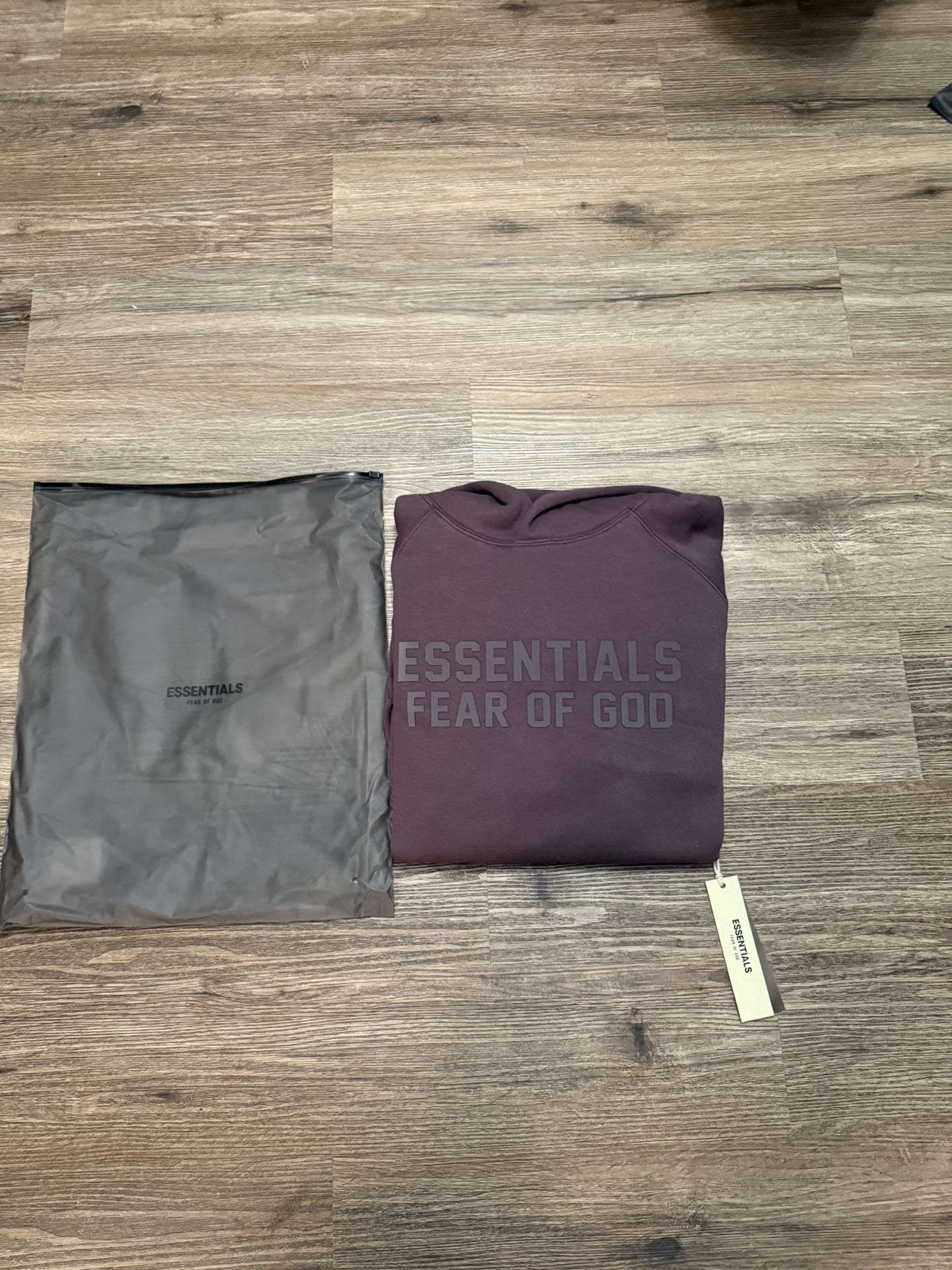 Essentials Fear Of God Hoodie Plum (Fw23)