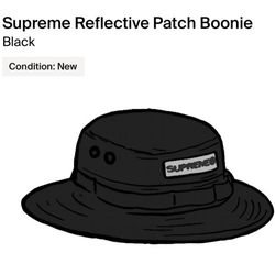Supreme Reflective Patch Boonie Black