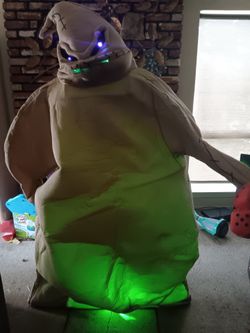 Halloween Home Depot 6 ft Animated Life-Sized Oogie Boogie Halloween Animatronic