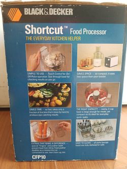 Black & Decker Shortcut Food Processor Model No CFP10 for Sale in