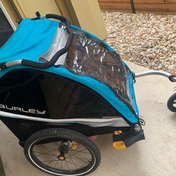 Burley D'lite X Two Seater Bicycle Trailer for Kids