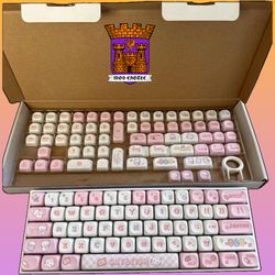 140 Cute Kitty Key Caps Set - PC Keyboard