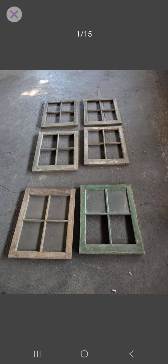 Old Vintage Barn Windows