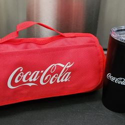 BRAND NEW/ Coca-Cola Roll Up Blanket & Tumbler. 