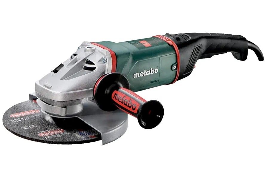 Metabo 9-Angle Grinder, 6,600 RPM, 15.0 Amp W/Lock-On Trigger, Performance Angle Grinders, W24-230 M