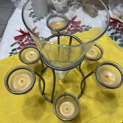 Center Piece Flower & Candles