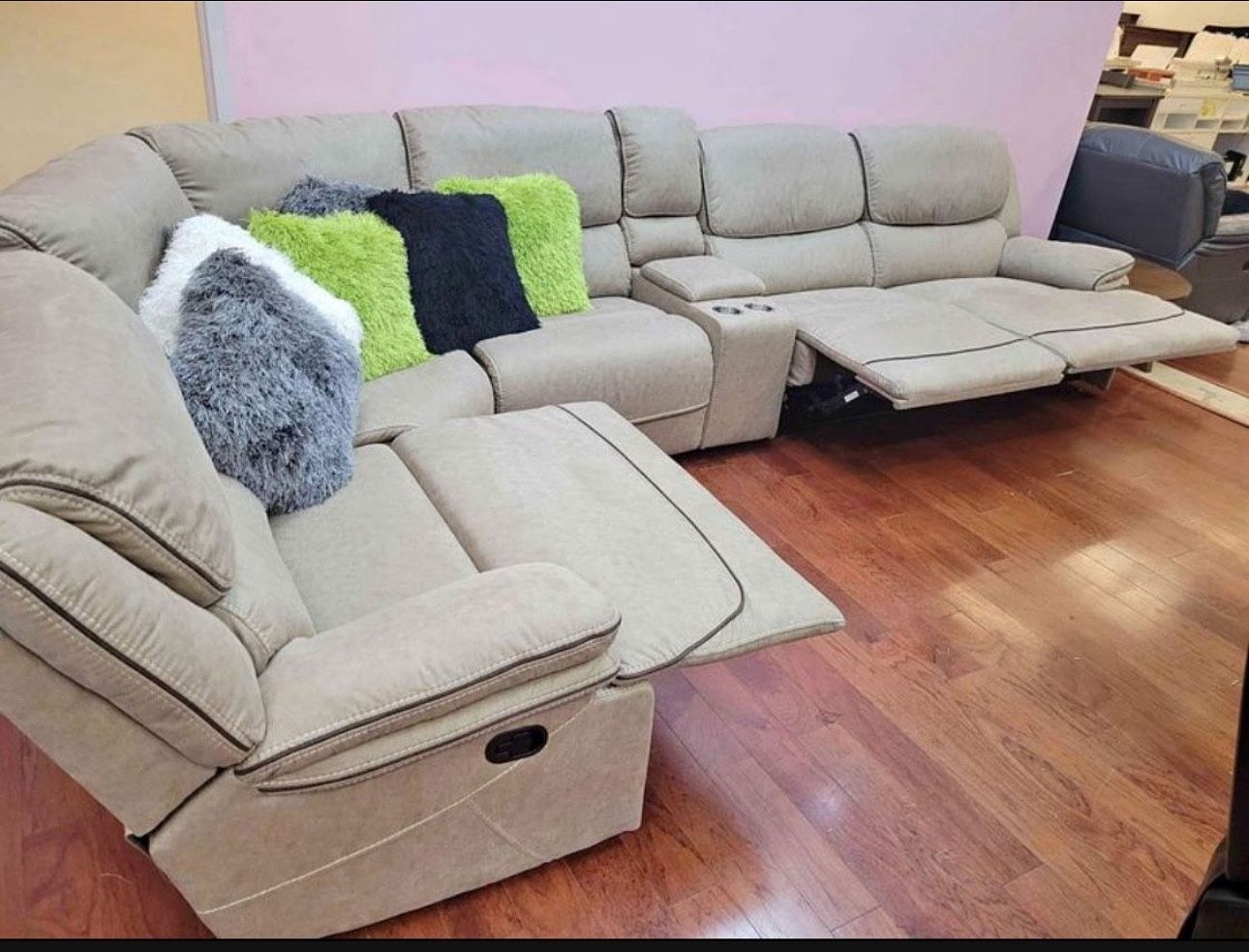COMFY NEW ALEJANDRA RECLINING SECTIONAL SOFA ON SALE ONLY $1499. IN STOCK SAME DAY DELIVERY 🚚 EASY FINANCING 