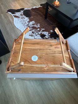 Wooden Folding Tray Table